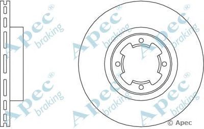 APEC BRAKING dsk209 -  Тормозной диск